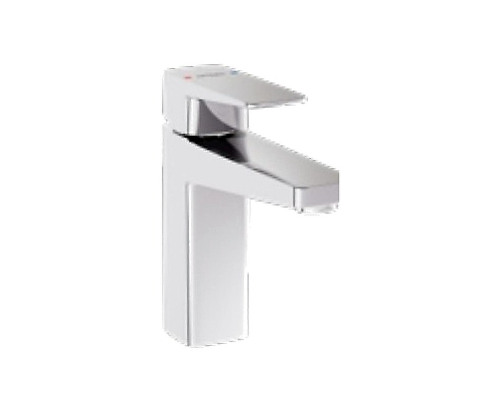 Isı ve debi limitörlü özel kartuş Lavabo bataryası (yüksek) Fırçalı nikel