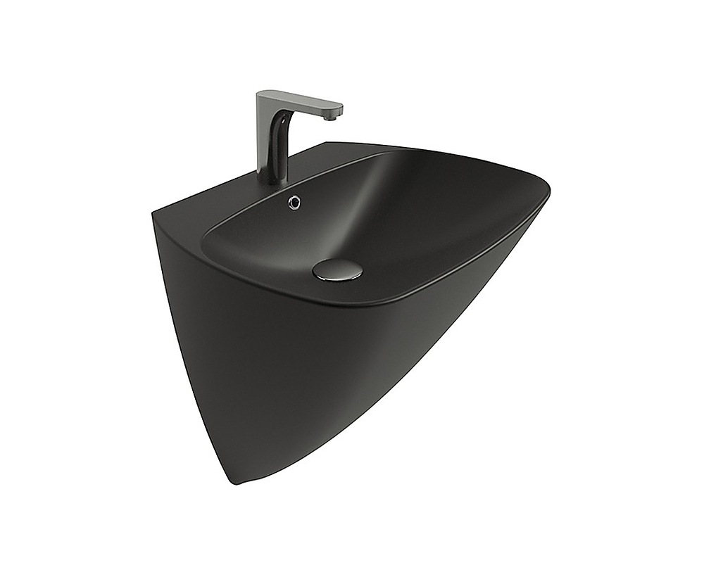 Mono Monoblok Lavabo Mat Siyah