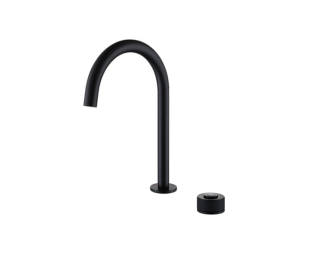 Step 2 Delikli Çanak Tipi Lavabo Bataryası Siyah