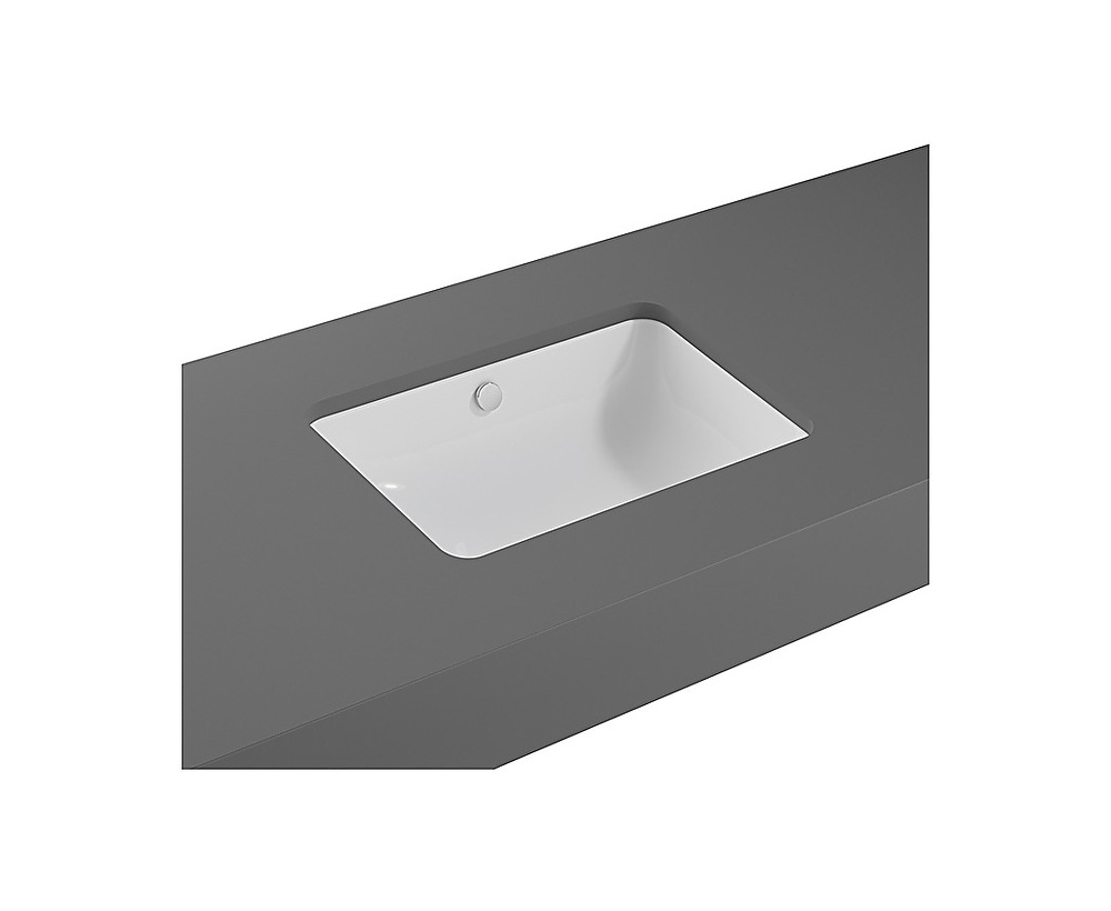 lavabo, dikdörtgen, 55x37 cm