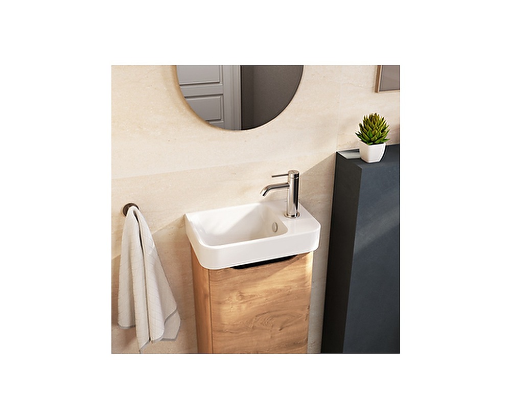 Integra Round lavabo, kompakt, 45x28 cm