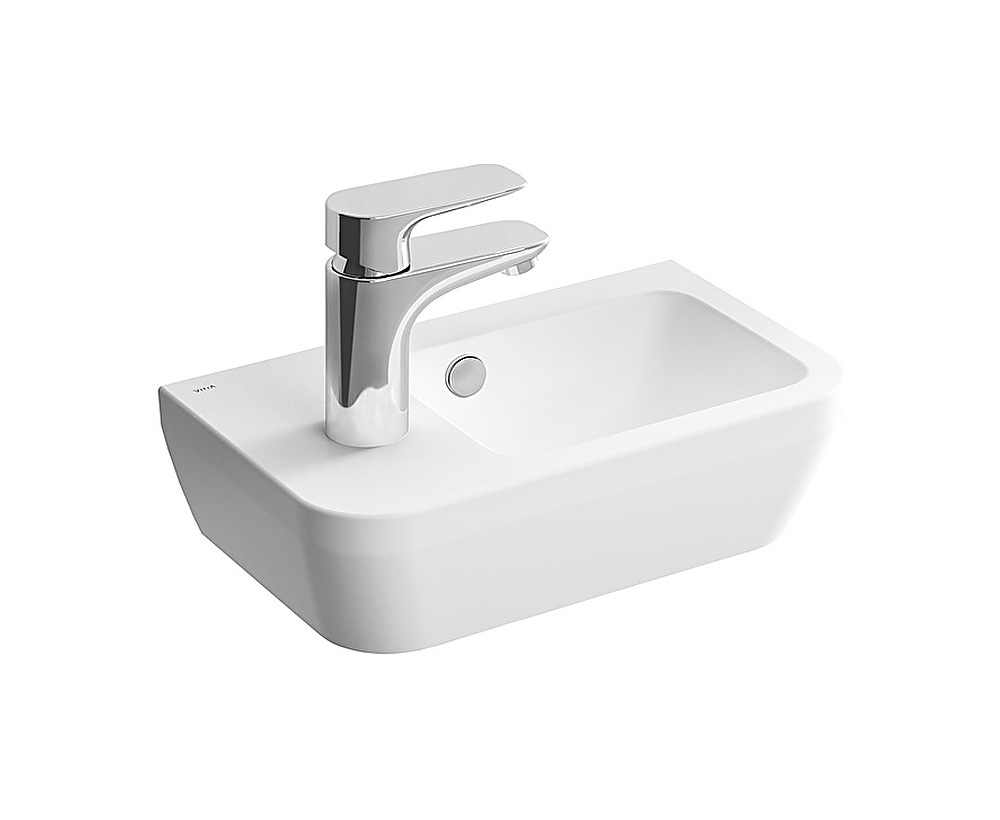 Köşe lavabo, dikdörtgen, kompakt, 35x22 cm